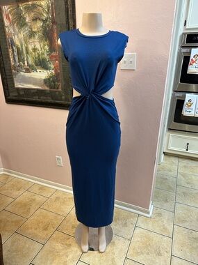 Hount Navy blue cut out dress